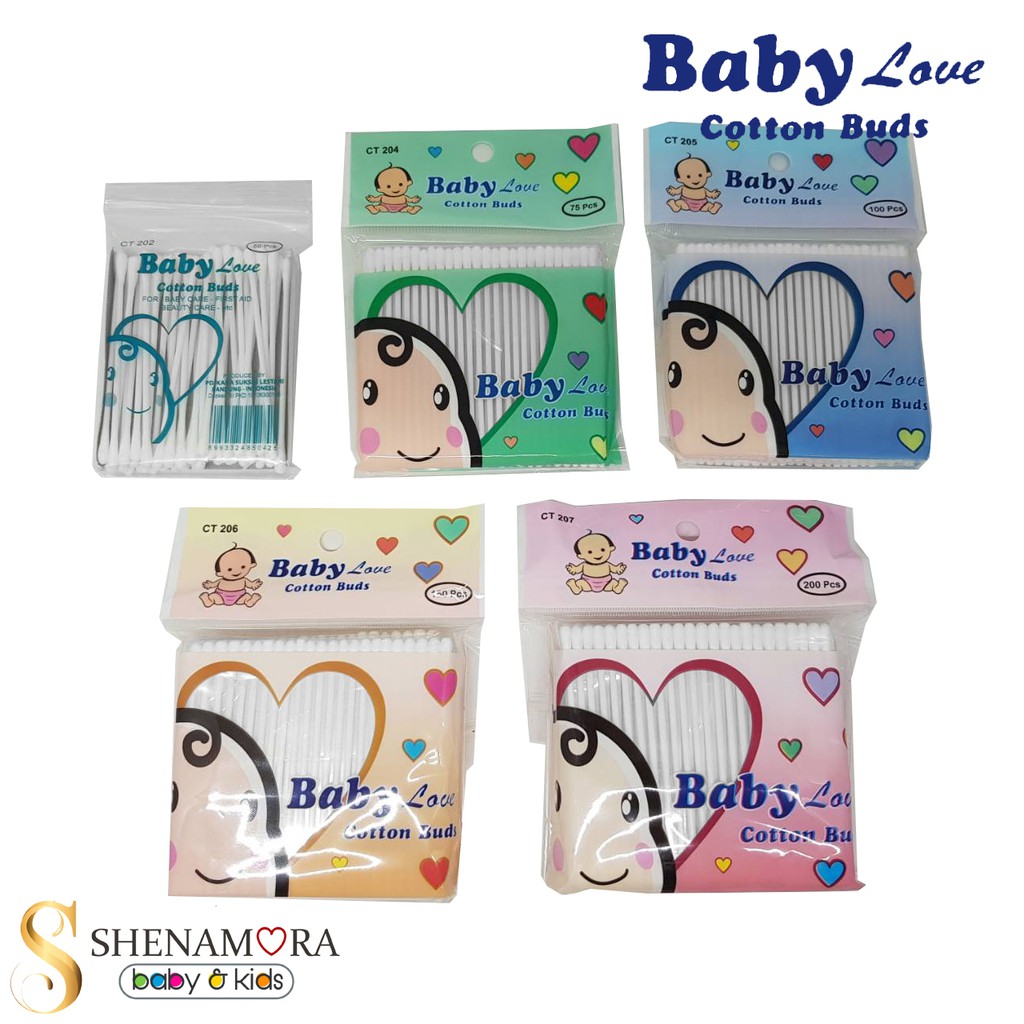 Baby Love Cotton Buds Dalam Kemasan Pack