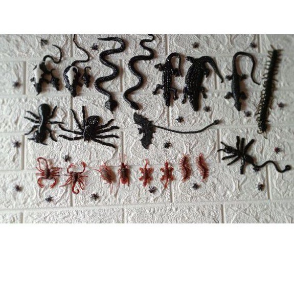 New Mainan kenyal binatang/serangga/prank/anak tikus/lalat/karet jelly elastis/Sticky toy/unik/jari/