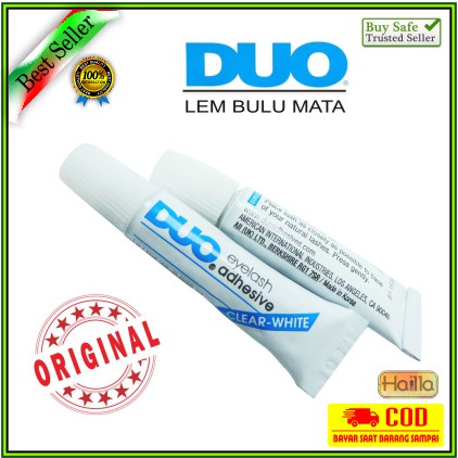 Lem Bulu Mata Palsu ( DUO) 1 ml Original Tahan Lama Tidak Perih