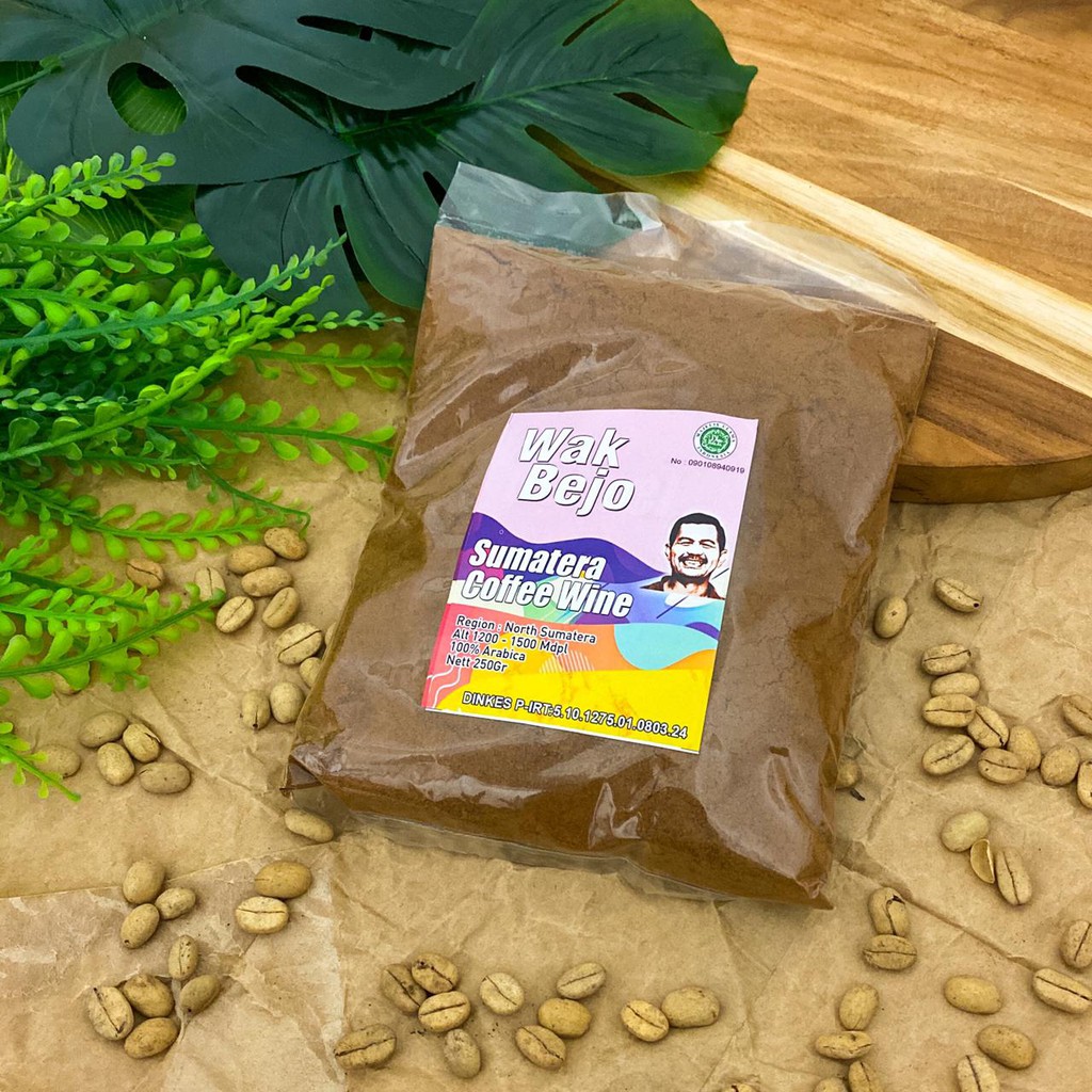 

Kopi Wine 250 gram - Kopi Wak Bejo - Kopi Khas Sumatera Utara