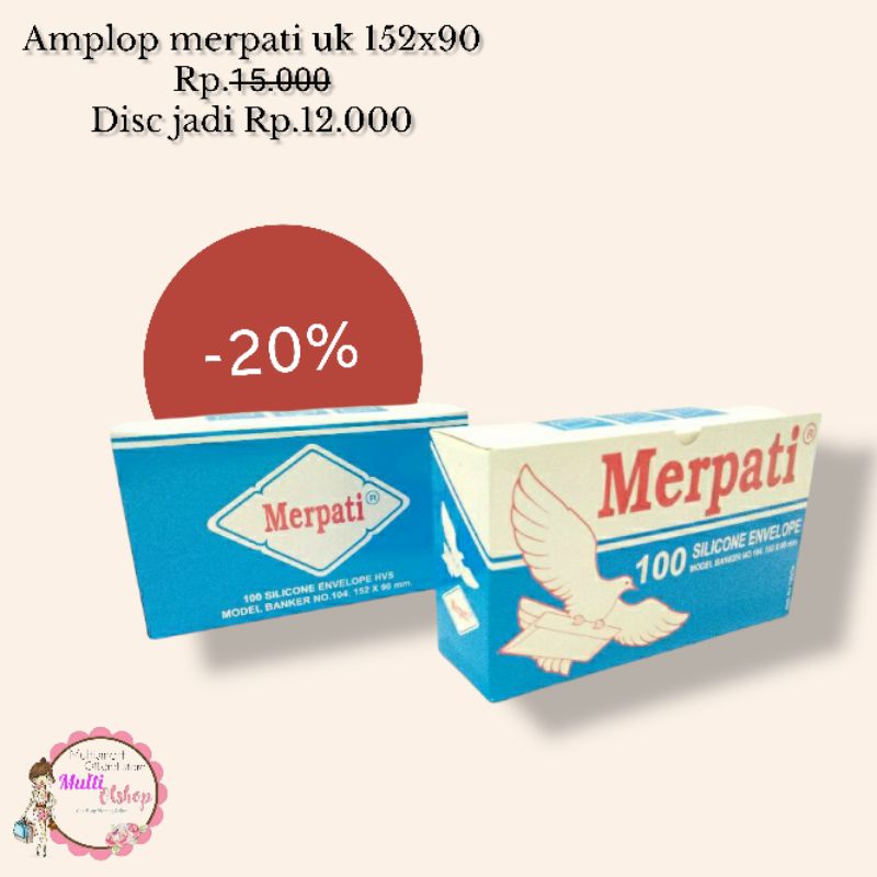 

AMPLOP MERPATI UK 152x90 AMPLOP PUTIH