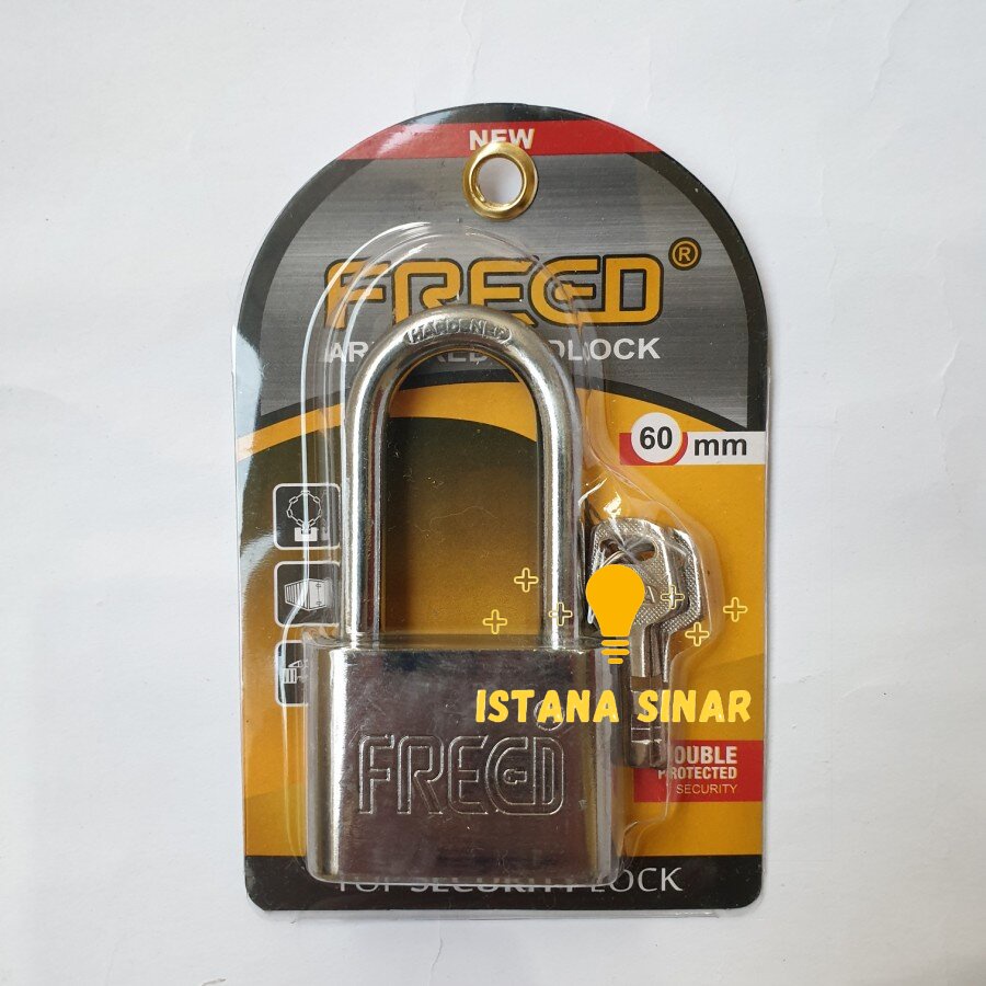 GEMBOK PINTU / GEMBOK FREED 25 30 40 50 60 MM Panjang / Pendek Kunci