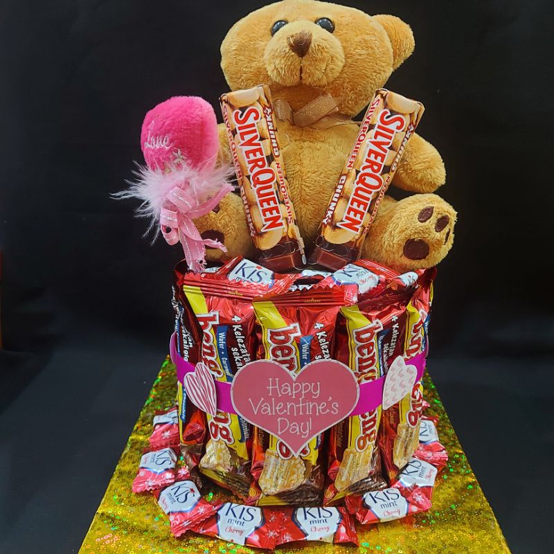 hampers snack tower kado bingkisan hadiah parcel coklat valentine #0