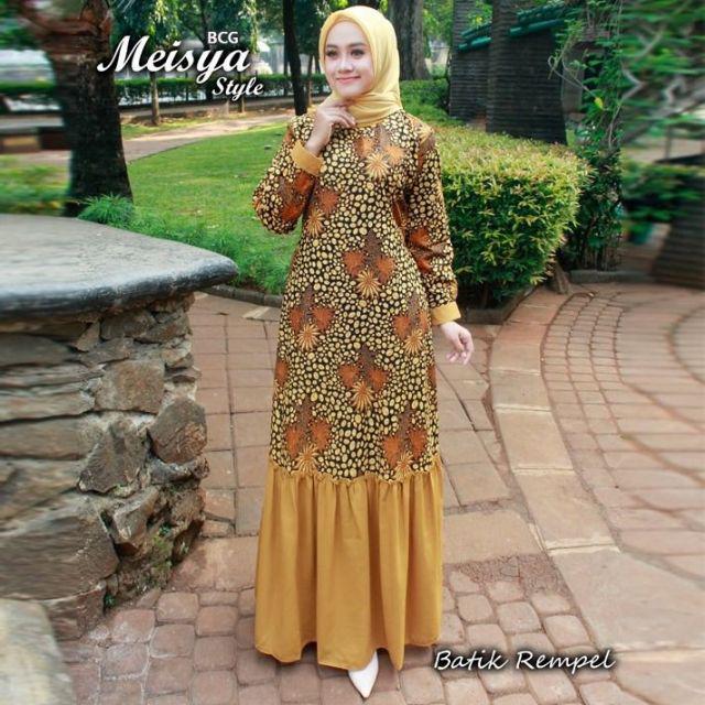 Gamis Bcg Wanita / Brown Gamis Batik Meisya