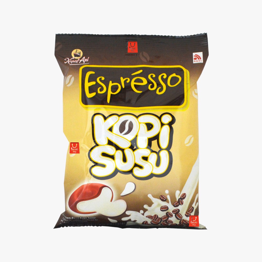 

Kapal Api Candy Espresso Permen Rasa Kopi Susu Isi 50 Butir Kemasan Pack - 135gr