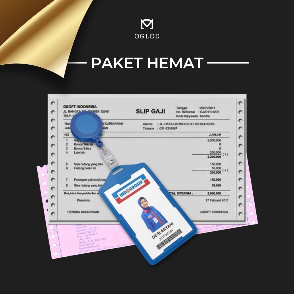 

PAKET COMBO HEMAT ID CARD & SL1P 94JE