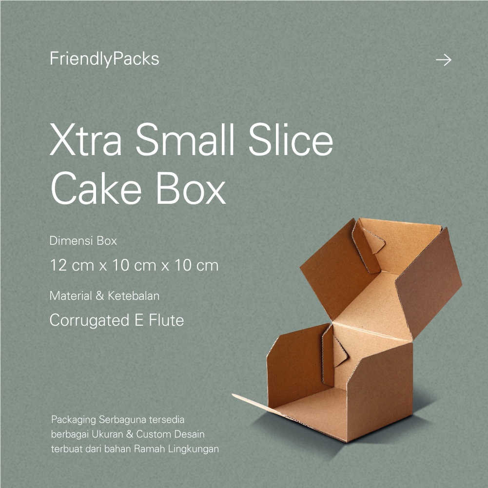 

Slice Cake Box Packaging Corrugated / Kotak Kue Slice