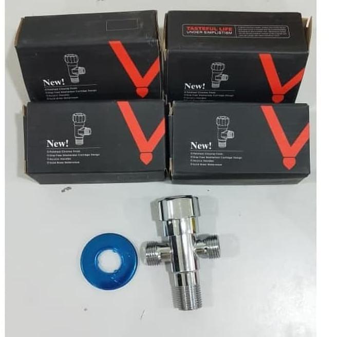 _➴ Stop Kran Cabang Kran T Shower Closet Jet Closet Terlaris (Terlaku.)