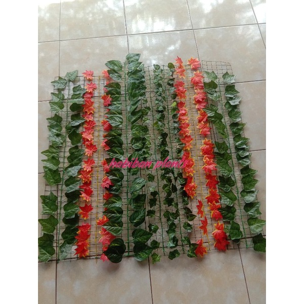 Daun rambat artifisial tanaman pagar pohon pagar rambat plastik tanaman artifisial