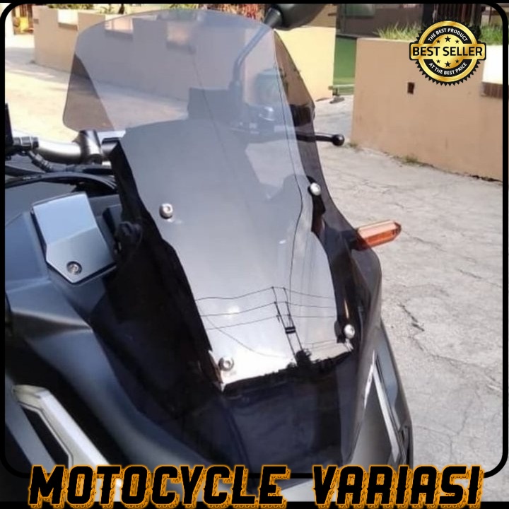 visor windshield honda ADV 150 model original warna smoke reyben 3mm