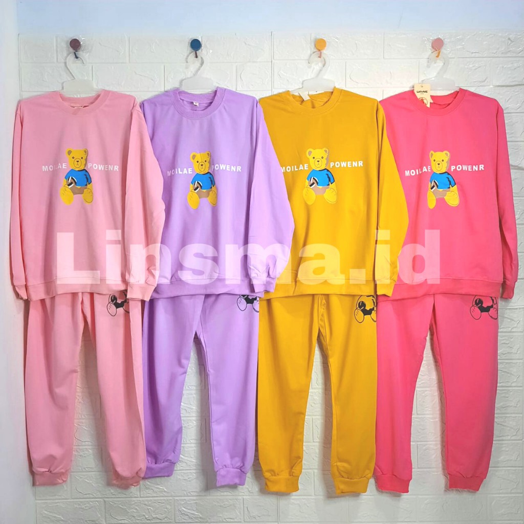 Setelan Sweater Import Anak Perempuan Usia 6 - 15 tahun | Stelan Baju Switer dan Celana Anak Cewek