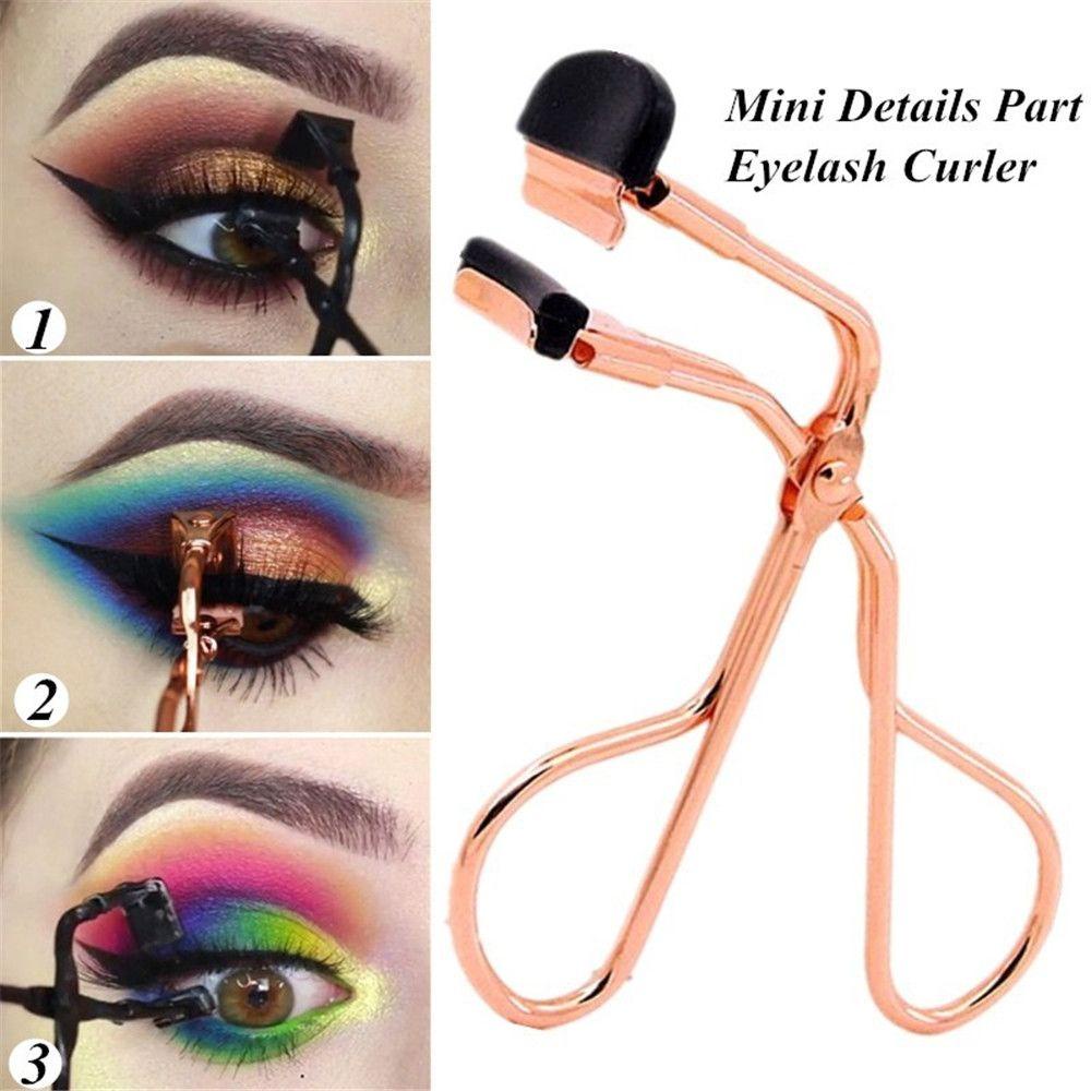 Penjepit Bulu Mata Nanas Panas Baru Stainless Steel Rose Gold Lash Curling Clip