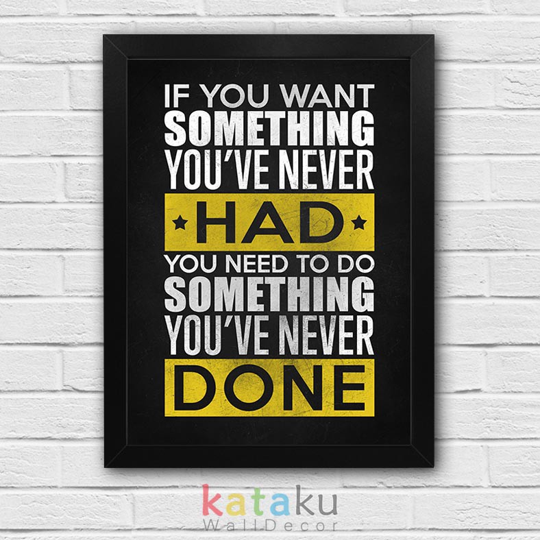 Jual Poster Vintage Quotes Inspiratif If You Want Something Hiasan Dinding Kata Kata Motivasi Indonesia Shopee Indonesia