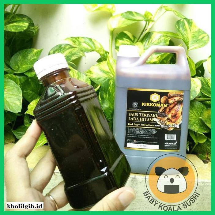 

gnidderdsaus- kikkoman lada hitam teriyaki 250g - black pepper teriyaki sauce -asliiiiii.