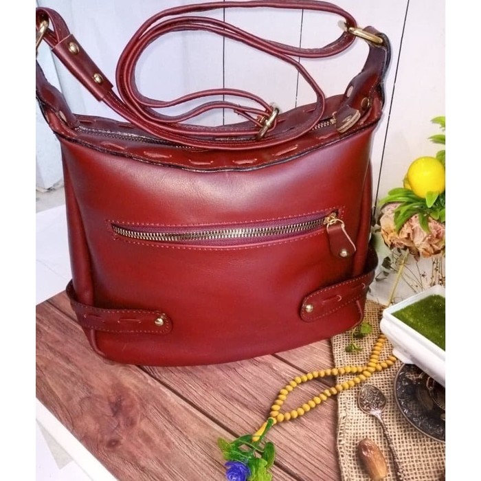 Tas Kulit Garut Tas WanitaTerbaru kulit Sapi Pull Up Size S Jumbo