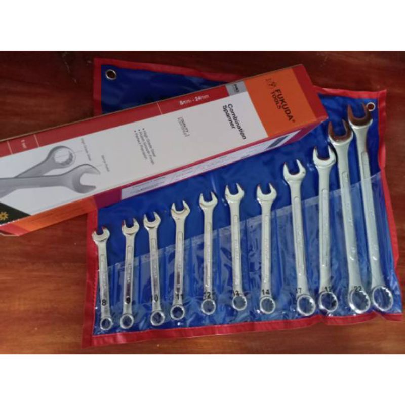 Kunci Ring Pas Fukuda Set 8-24mm Made in Japan