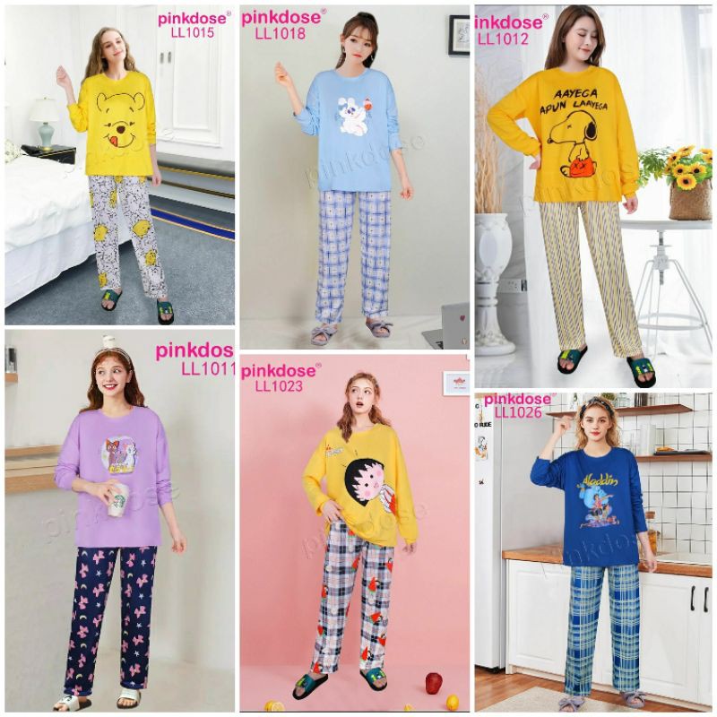 PIYAMA IMPORT PP PINKDOSE MURAH PREMIUM QUALITY