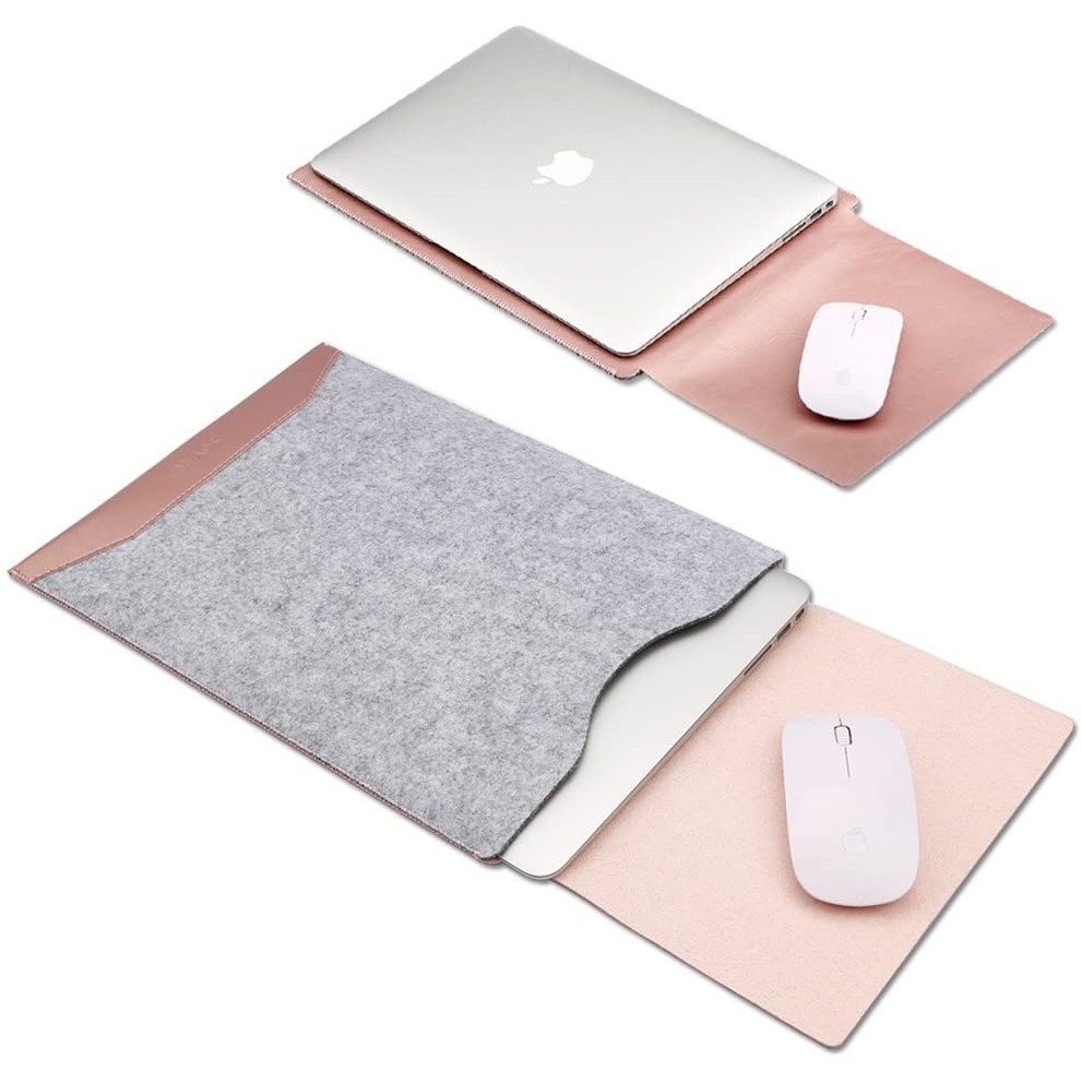 Tas Laptop/Softcase Macbook Air 12inch Microfiber Leather - Pink