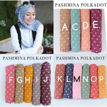 PASMINA POLKA CERUTY BABYDOLL || PASMINA POLKADOT BEST SELLER || HIJAB PASMINA POLKA CERUTY BABYDOLL TERMURAH