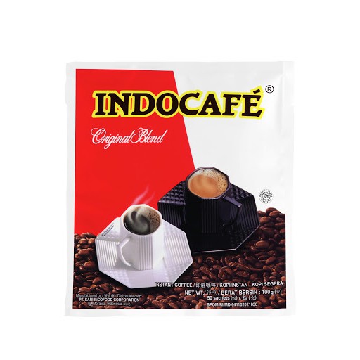 

INDOCAFE ORIGINAL BLEND SACHET 50X2GR