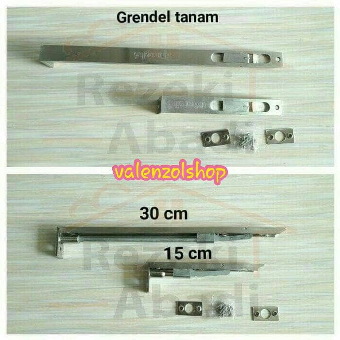 Grendel Tanam Pintu / Slot Pintu Atas Bawah