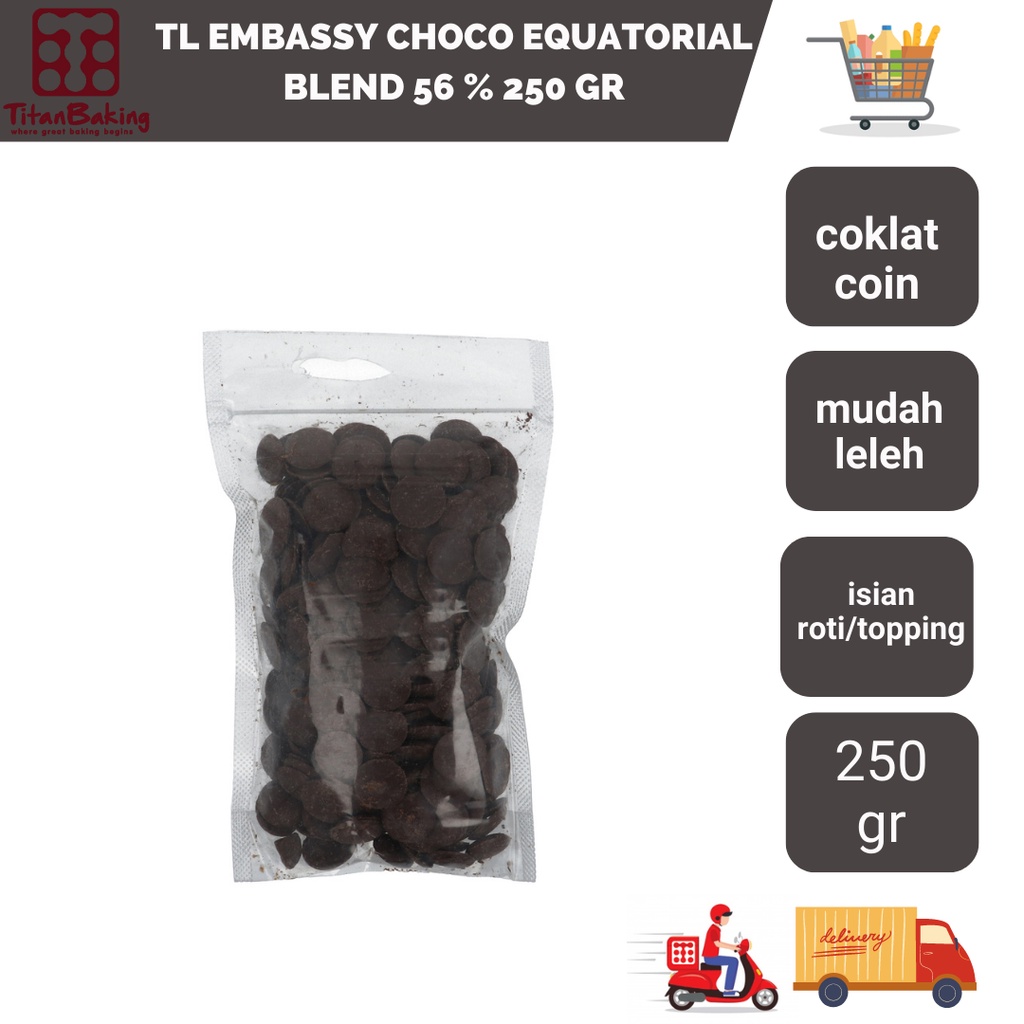 

Tulip Embassy Choco Equatorial Blend 56 % 250 gr