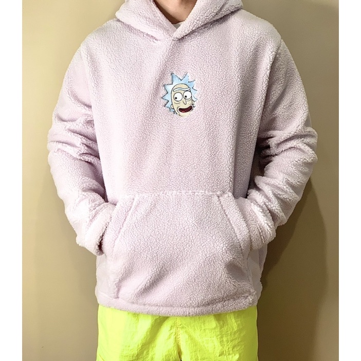 H&M Jacket Hoodie Jaket Cartoon Network Lilac Pocket Wool Original