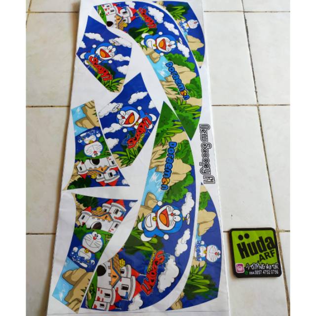 Striping stiket variasi new scoopy fi doraemon