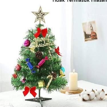 [KODE PRODUK MKWMZ4379] Pohon Natal Mini / Pohon Natal Kecil Mini Untuk Hias Meja Kantor Rumah Bahan
