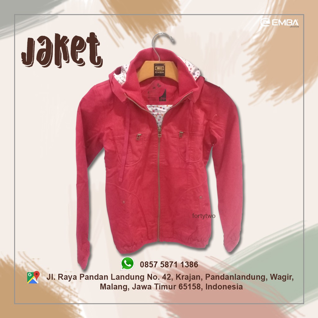 EMBA JAKET CEWEK ORIGINAL