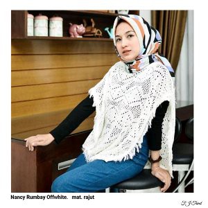 Promo Baju Sweater Outer Rumbai   Cape Batwing Rajut Moca Murah