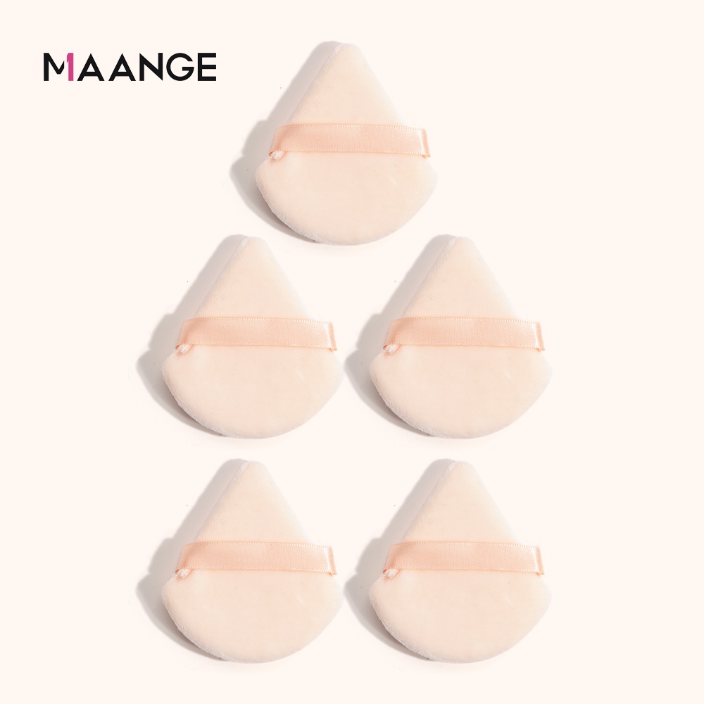 MAGEFY Set 5 Makeup Sponge Gelembung Berbentuk Segitiga Untuk Wajah Wanita 51028