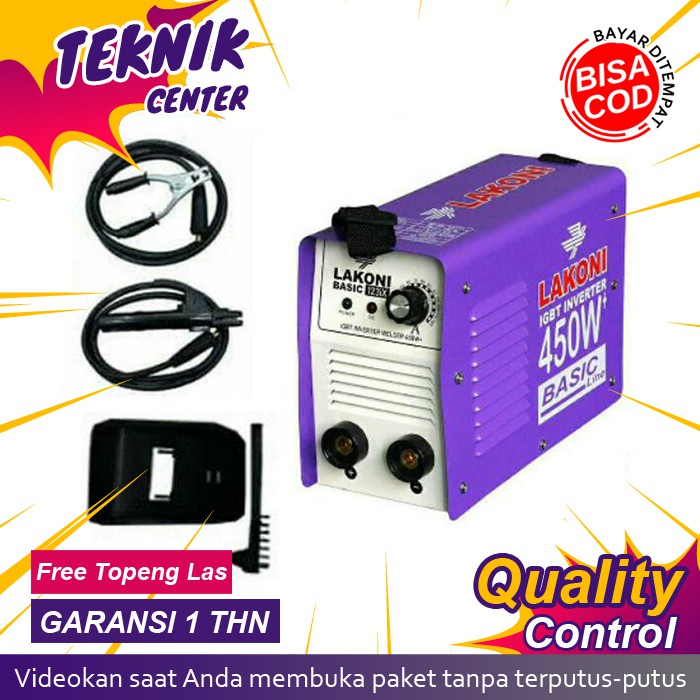 Mesin Las Listrik Alat Las Trafo Trapo Las Travo Portable Lakoni Basic 123X 450W 450 Watt Ps-069