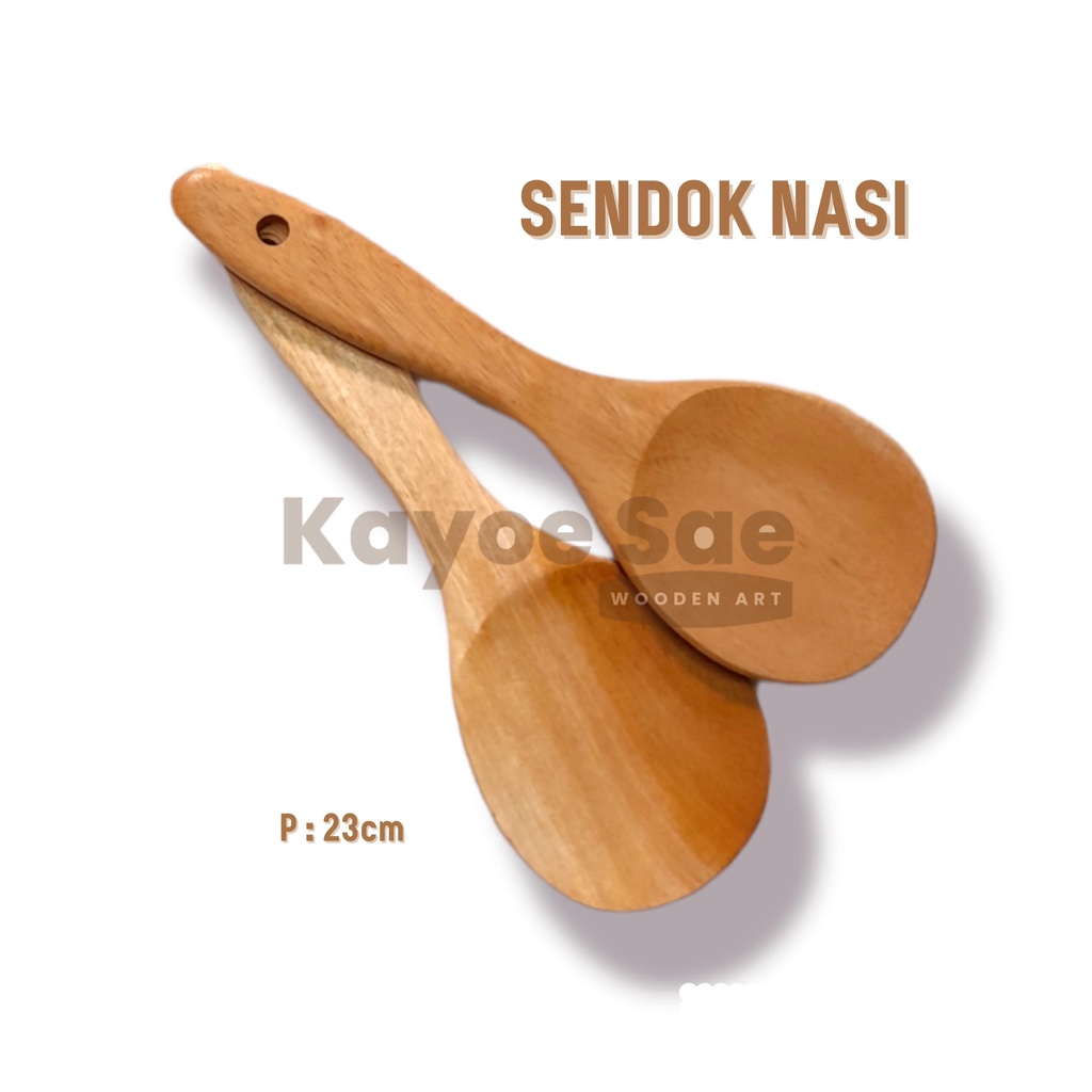 CENTONG JAR KAYU/ SENDOK NASI MAGIC JAR / CENTONG NASI / CENTONG NASI KAYU