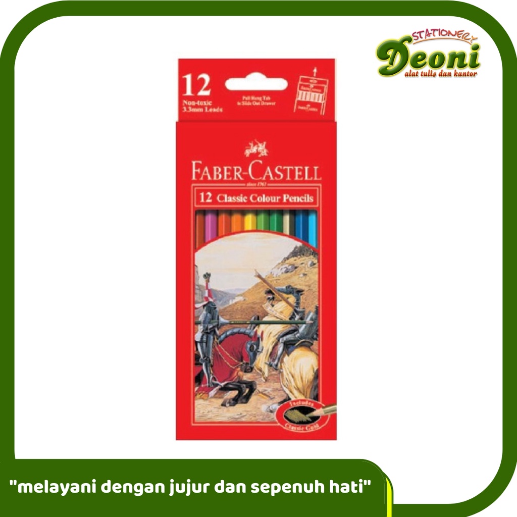 

FABER-CASTELL Classic Colour Pencil 12 L Warna