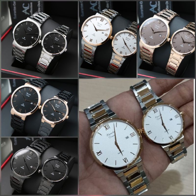 JAM TANGAN COUPLE ALEXANDRE CHRISTIE AC8564 / AC 8564 SHAPPIRE ORIGINAL