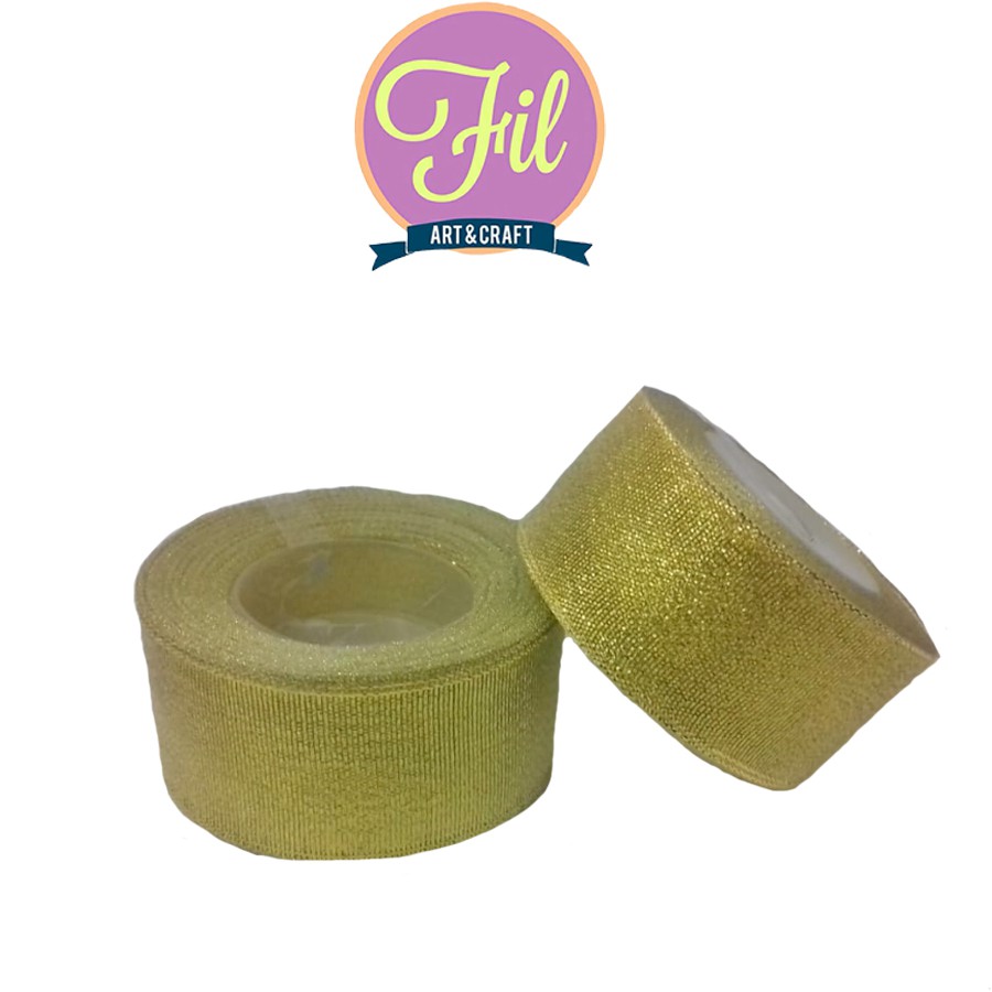 

Pita Satin GOLD 1.5 inch / Pita Jepang 1.5" / Pita Gold 1.5inch