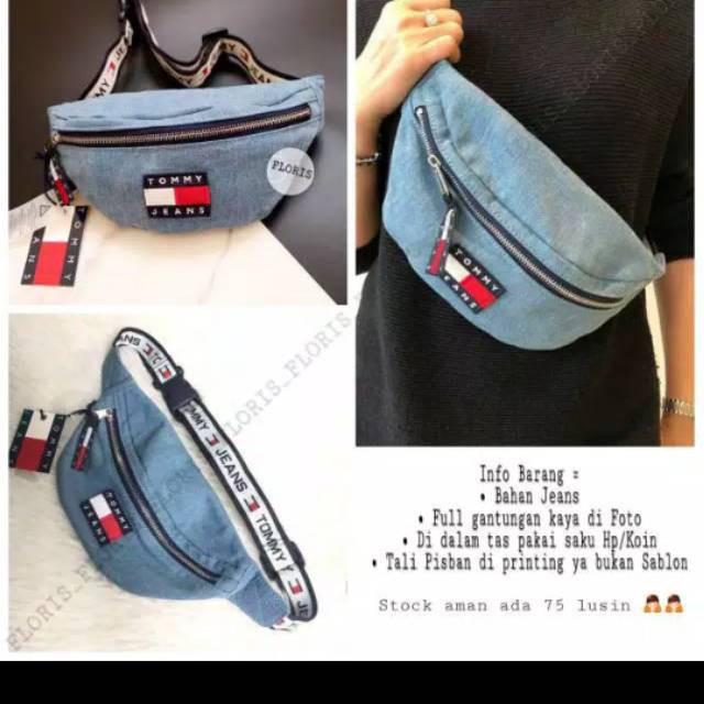 Waistbag jeans tas pinggang wanita wesbag jeans termurah