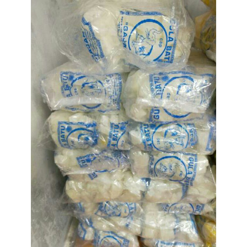 

RB22 Gula Batu Putih Khas Cirebon Merk Cap Gajah Kemasan 1 KG