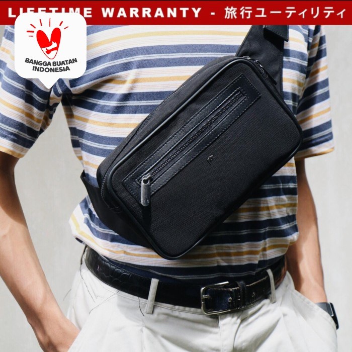 WAIST BAG TFG BAKER 409 BLACK Berkualitas