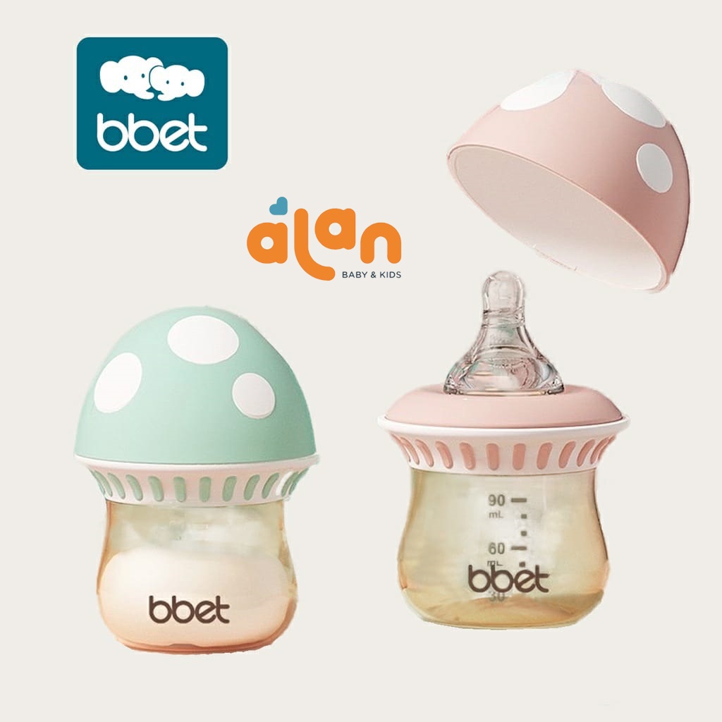 BBET Feeding Bottle wide caliber PPSU 90ml | Botol dot bayi lebar