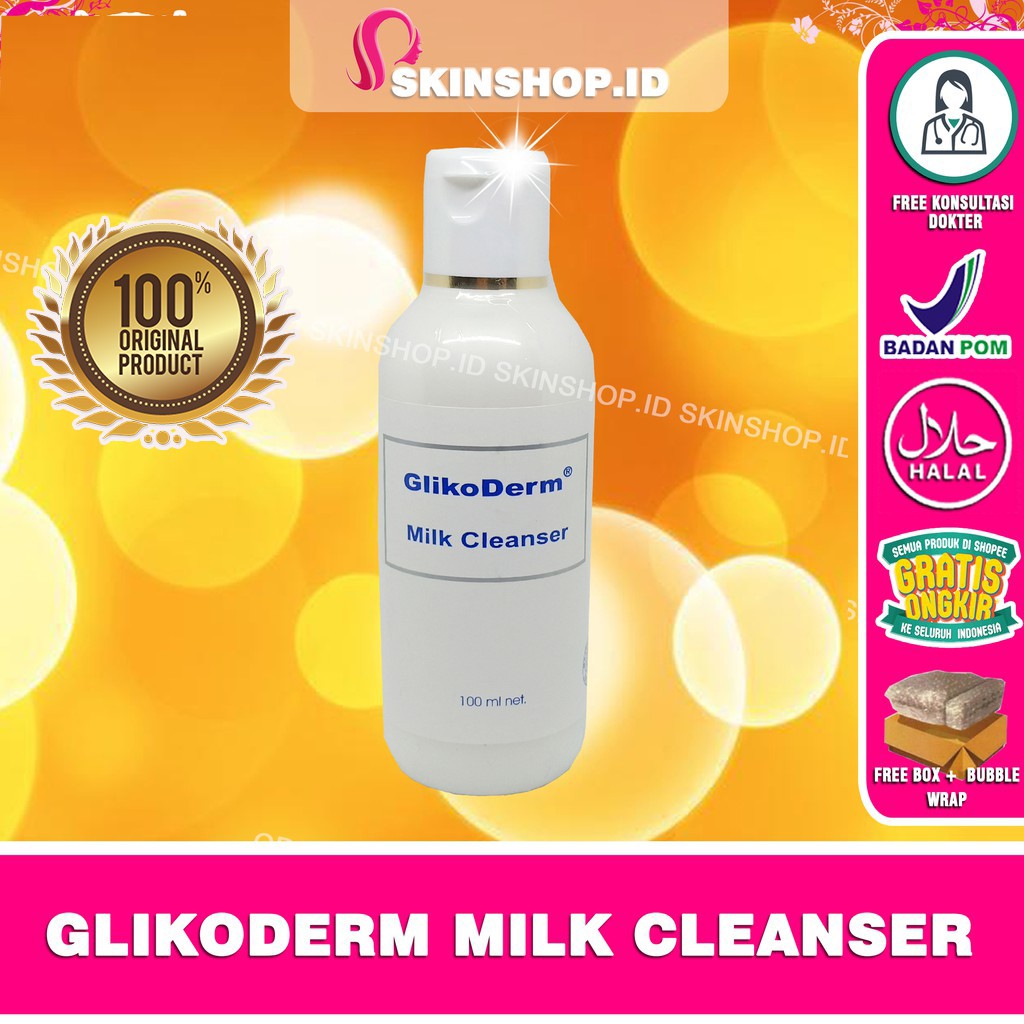 Glikoderm Milk Cleanser 100ml Original / Susu Pembersih BPOM Aman