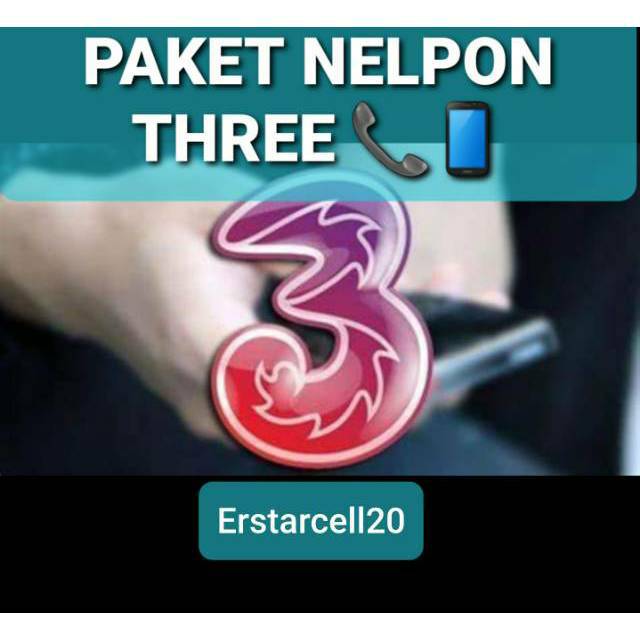 PROMO Paket Nelpon Three Paket Data Tri Voucher Tri 33GB, Voucher Tri 66GB, Three 33GB, Three 33GB