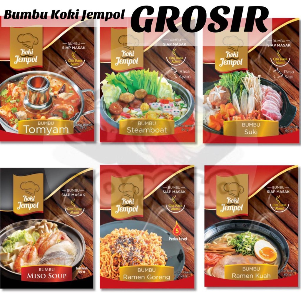 

GROSIR Bumbu Koki Jempol Tomyam / Suki / Steamboat / Ramen / Miso