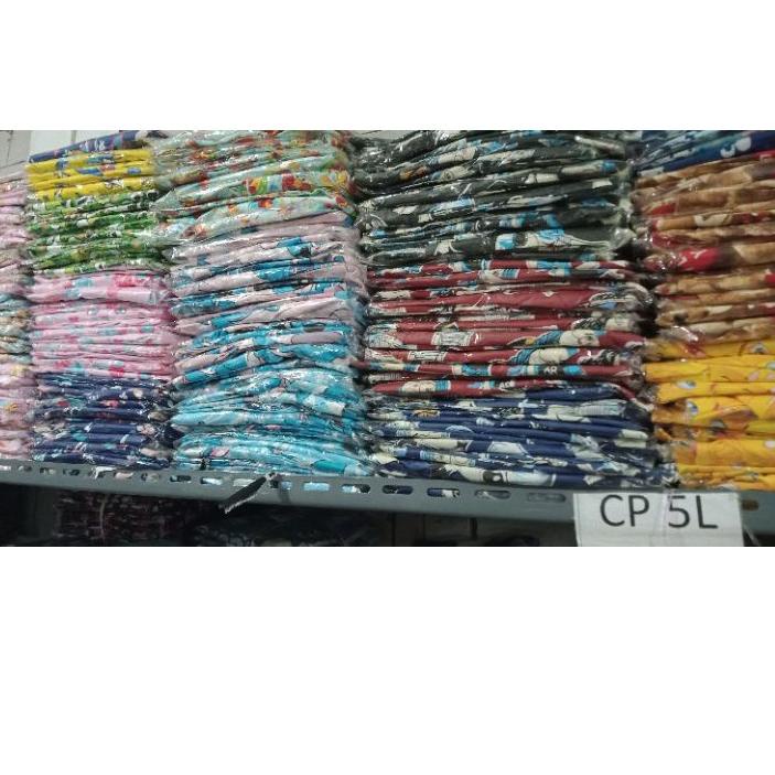 ♩ PIYAMA BIG SIZE/JUMBO WANITA LD 130 / BAJU TIDUR SET CELANA PANJANG LENGAN PENDEK ➭