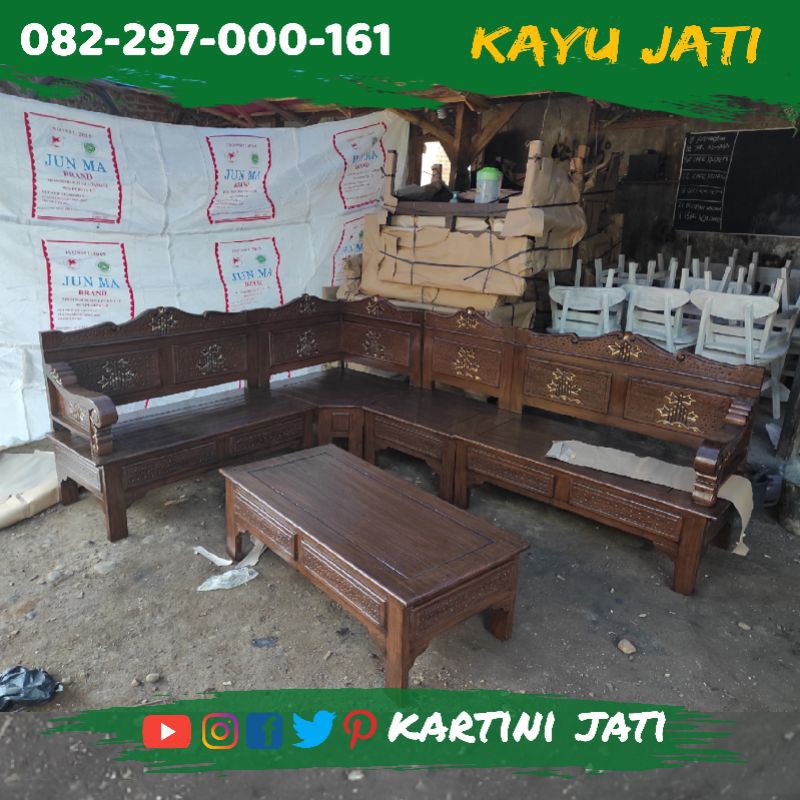 kursi tamu kayu jati harga termurah kursi tamu bagong kursi sudut bagong kayu jati berkualitas kursi