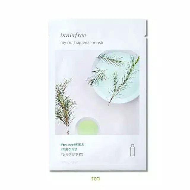 TERLARIS!! Innisfree Sheet Mask My Real Squeeze Baca Disclaimer Masker Wajah Masker Korea