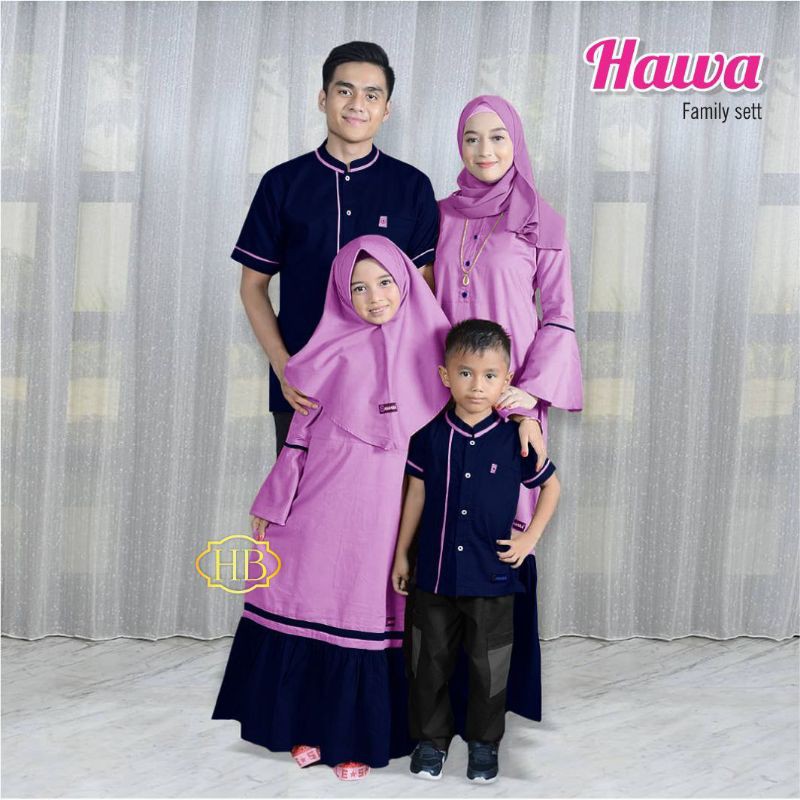 couple set family Hawa Busana muslim anak