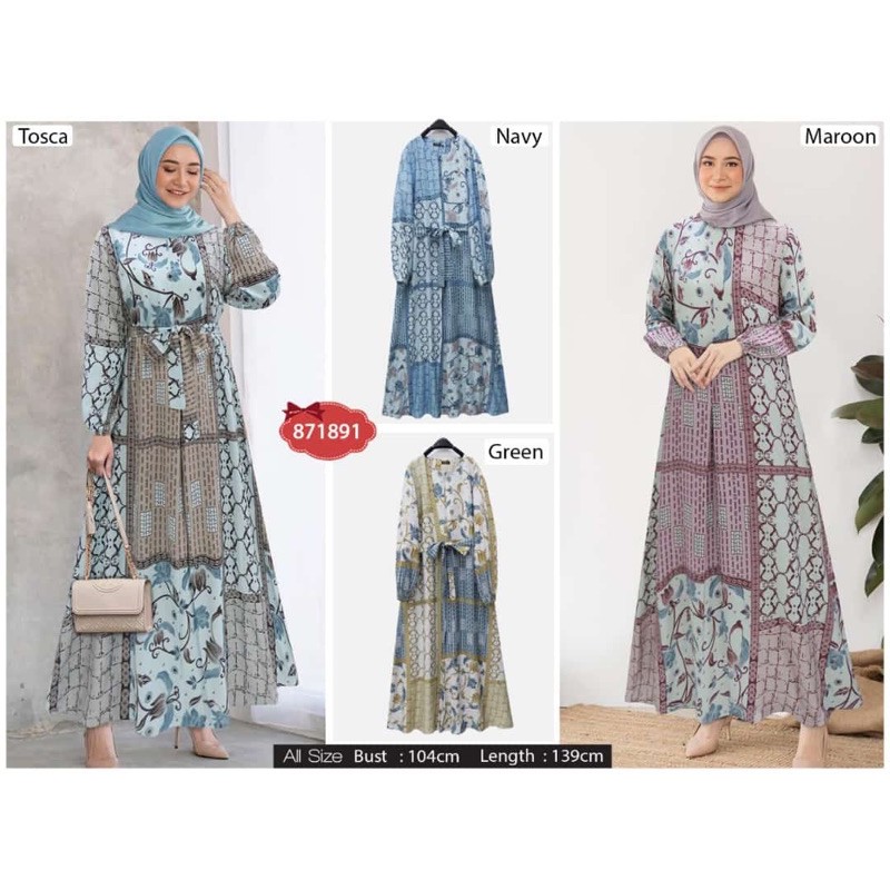MAXI DEESS AMALIA EXTU FASHION 871891 PREMIUM QUALITY