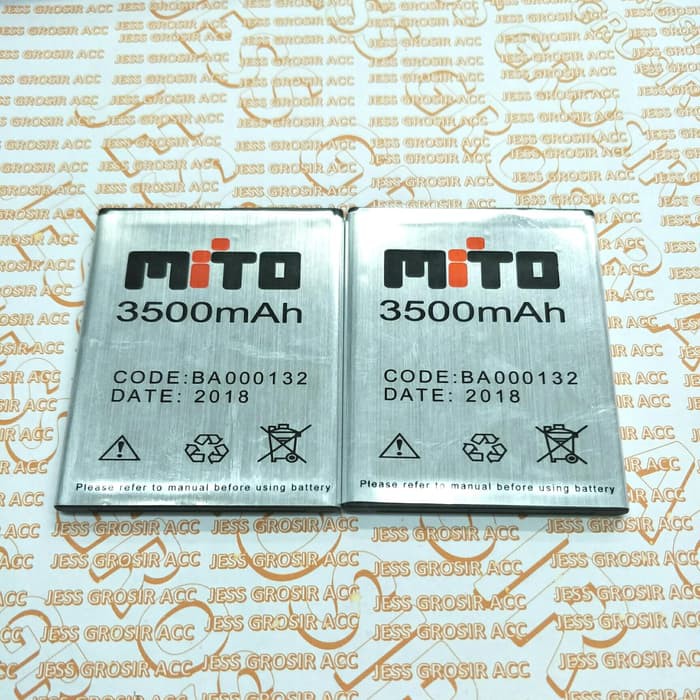 Baterai Battery Double Power MITO BA-000132 BA000132 A880 A990 Champ